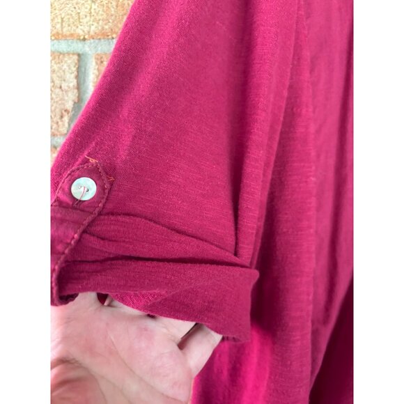 Great Northwest Indigo Embroidered Hot Pink Button-Down Shirt L - Picture 11 of 11